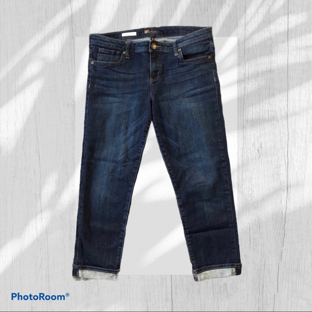 KUT Catherine Slim Boyfriend Mid Rise Jeans 8